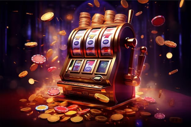 Slot Game Reels Symbol Match Jackpot ပြောင်းလဲနေသောပုံ